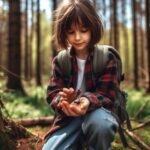 girl in woods