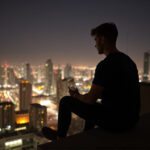 man on rooftop