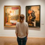 women in gallery